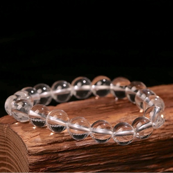 🆕New Clear Quartz 8mm Healing Gemstone Bracelet - Picture 2 of 2